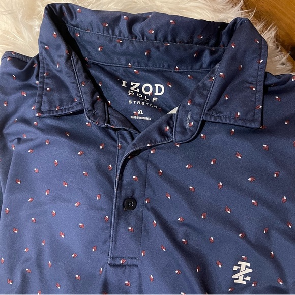 Izod Navy Blue Short Sleeve Men’s golf tee⛳️ - Picture 2 of 3